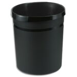 HAN Corbeille à papier KARMA 18 litres PS recyclé Certifié Ange Bleu. Dim (lxhxp): 31,2x34,5x23,7 cm Noir