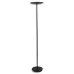 ALBA Lampadaire LED en acier et ABS. Tête : Ø 35 cm Hauteur : 185 cm. Noir