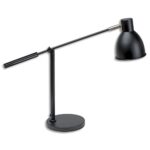 MAUL Lampe bureau MAULfinja, orientable/inclinable, Culot E27, livrée sans ampoule, noir et argenté