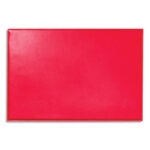 QUO VADIS Sous-main Satiny en cuir. Dimensions (l x p) : 56 x 38 cm. Coloris rouge