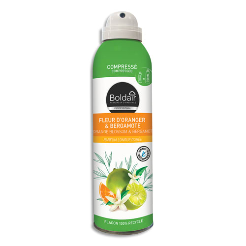 459167_d1-1.jpg BOLDAIR Aérosol compressé de 250 ml destructeur d'odeurs superficie de 20 m² fleur d'oranger et bergamote – Image 1