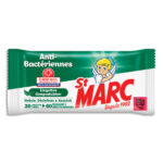 ST MARC Paquet de 30 Lingettes antibactériennes, dimensions : 20 x 18 cm