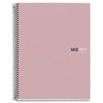 MIQUELRIUS Cahier carte spirale ORIGINAL 21x29,7cm 160 pages 90g 5x5. Coloris rose sable