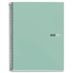 MIQUELRIUS Cahier carte spirale ORIGINAL 21x29,7cm 160 pages 90g 5x5. Coloris aquamarine
