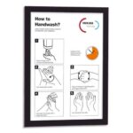DURABLE Cadre d'affichage mural DURAFRAME format A4, adhésif repositionnable, coloris noir