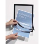 DURABLE Cadre d'affichage mural DURAFRAME format A3, adhésif repositionnable, coloris noir