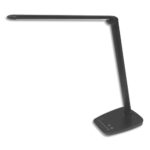 UNILUX Lampe bureau LED TWISTLED noire Réglage intensité lumineuse et t° de couleur 2700K à 6000K 50 000h
