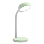 UNILUX Lampe de bureau LED TAMY. Bras flexible pivotant à 360°. 6 kWh/1000h, 3 000K, 20 000h. Verte