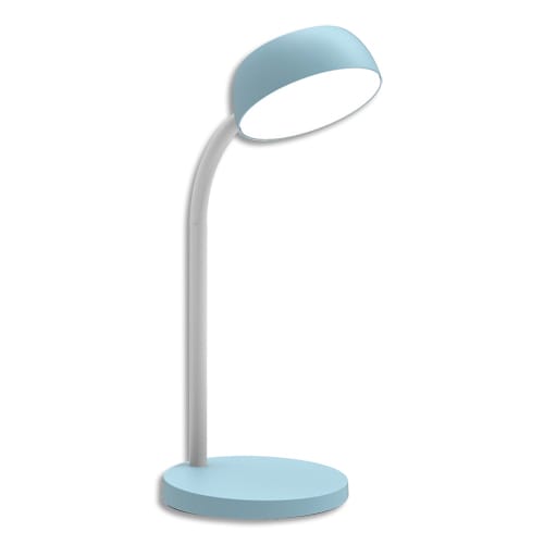 459495_d1.jpg UNILUX Lampe de bureau LED TAMY. Bras flexible pivotant à 360°. 6 kWh/1000h, 3 000K, 20 000h. Bleue – Image 1