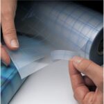 FILMOLUX Film PE Biosourcé, écolo, colle reposit, pour la protection des documents, pose facile 0,50x25m