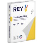 REY Ramette 500 feuilles papier Extra Blanc TEXT & GRAPHICS A4 100g CIE 170 très satiné