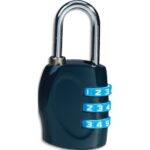 CARPENTRAS SIGN Cadenas de couleur à combinaison 3 chiffres SIGN coloris bleu