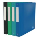 OXFORD Classeur 4 anneaux OCEANIS RECYCLE en polypropylène 10/10e. Dos de 4cm. Coloris assortis