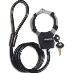 MASTER LOCK Street Cuff ™ Câble acier tressé 1m x Ø 8 mm avec menotte noir