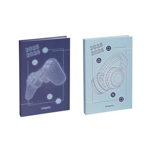 463441_d1-1.jpg BREPOLS Agenda 1 jour à la page GAMING 11,5x16,9cm. Couverture emboitée quadri pelliculée. Assortis – Image 1