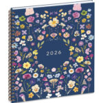 EXACOMPTA Semainier de bureau CHEMIN DES MARETTES Eurotime 22S 22.5x18.5cm Janvier à Décembre Bleu