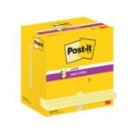 POST-IT Lot de 12 recharges repositionnables ZNOTES SUPERSTICKY 90 feuilles. Format 7,6 x 12,7cm. Jaune – Image 4