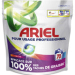 ARIEL Sachet 70 doses de lessive liquide concentrée 3 en 1 Pods Couleur formule professionnelle