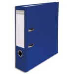 EXACOMPTA Classeur à levier en polypropylène extérieur/intérieur papier. Dos 7,5cm. Coloris Bleu Foncé