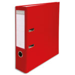 EXACOMPTA Classeur à levier en polypropylène extérieur/intérieur papier. Dos 7,5cm. Coloris Rouge