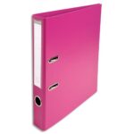 EXACOMPTA Classeur à levier PVC dos de 50mm fuchsia
