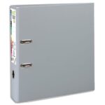 EXACOMPTA Classeur à levier en polypro PREMTOUCH dos de 8cm, coloris Gris Foncé