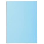 EXACOMPTA Paquet de 100 sous-chemises SUPER 60 en carte 60 grammes coloris bleu clair