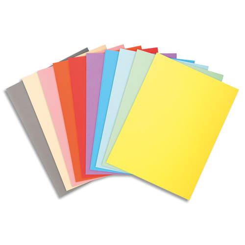 465193_d1.jpg EXACOMPTA Paquet de 100 chemises FOREVER en carte 170g. Coloris assortis – Image 1