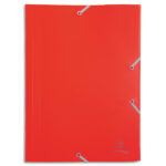 EXACOMPTA Chemise 3 rabats et élastique ECO en polypropylène 4/10e. Coloris Rouge