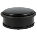ALBA Butée de porte en acier et élastomère. Base lestée, semelle antidérapante. Dim : Ø 9 x 4 cm. Noir
