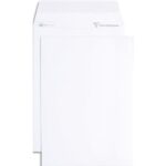 CLAIREFONTAINE Paquet de 50 pochettes vélin Blanc auto-adhésives 120g format C5 162x229 mm