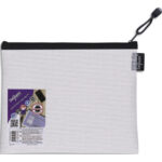 SNOPAKE Pochette A5 fourre-tout renforcée ''Eva Mesh'' Avec soufflet Fermeture zip métal