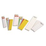 ESSELTE Sachet de 10 étiquettes adhésives pour classeur à levier à dos large coloris Blanc
