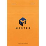 CALLIGRAPHE Bloc Master couverture Orange 100 feuilles 70g (200 pages) format A6 10,5x14,8cm 5x5