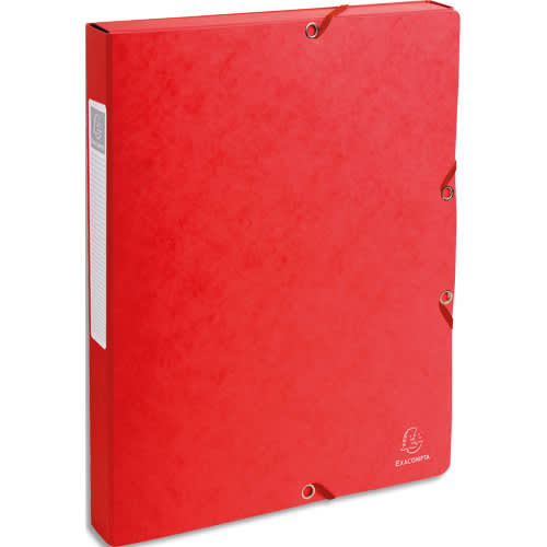466842_d1.jpg EXACOMPTA Boîte de classement EXABOX en carte lustrée 7/10e. Dos de 2,5 cm. Coloris Rouge – Image 1