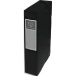 EXACOMPTA Boîte de classement EXABOX en carte lustrée 7/10e. Dos de 6 cm. Coloris Noir