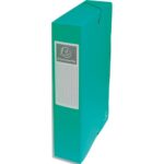 EXACOMPTA Boîte de classement EXABOX en carte lustrée 7/10e. Dos de 6 cm. Coloris Vert