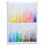 EXACOMPTA Album photos livre RAINBOW. Capacité 300 photos, 100 pages Grises. 22,5x32,5 cm, coloris Blanc