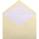 LALO Paquet de 25 enveloppes gommées format C5 16,2X22,9cm. Coloris Ivoire