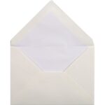 LALO Paquet de 25 enveloppes gommées format C6 11,4X16,2cm. Coloris Blanc