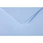CLAIREFONTAINE Paquet de 20 enveloppes 120g POLLEN 16,5x16,5cm. Coloris Bleu lavande