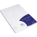 LALO Etui de 25 feuilles 210g Vergé 21x29,7cm. Coloris Blanc