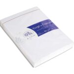 LALO Paquet de 25 enveloppes gommées format C5 16,2X22,9cm. Coloris Extra Blanc