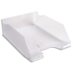 EXACOMPTA Corbeille à courrier Combo Maxi Office. Dim (l x h x p) : 22,5 x 10,3 x 34,7 cm. Cristal