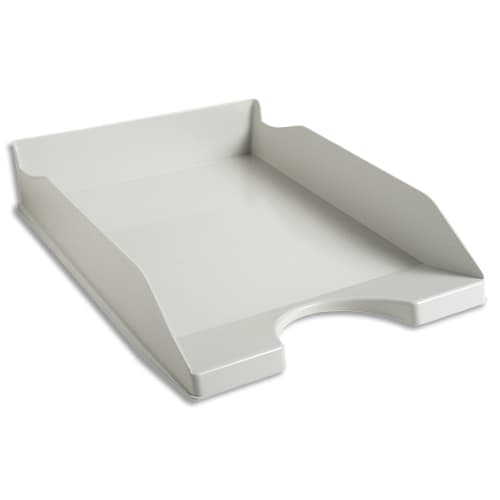 467335_d1.jpg Corbeille à courrier ECO en polystyrène. Dimensions (l x h x p) : 25,5 x 6,5 x 34,5 cm. Gris – Image 1