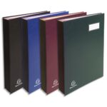 EXACOMPTA Parapheur DIRECTION 18 compartiments couverture plastifiée PVC. Format 24x32cm.Coloris Assortis