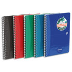 OXFORD Cahier polypropylène spirale OCEANIS 21x29,7cm A4 180 pages ligné 7mm. Coloris assortis