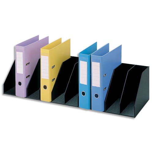 468088_d1.jpg PAPERFLOW Trieurs à Cases Fixe en polystyrène, 10 cases H.21 x P.29 x L.89,7, Noir – Image 1
