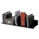 PAPERFLOW Trieurs à separateur amovible, classement vertical, 10 séparateurs H.22xP.27,5xL.85,7cm Noir