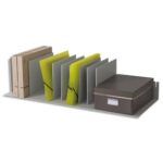 PAPERFLOW Trieurs à separateur amovible, classement vertical, 10 séparateurs H.22xP.27,5xL.85,7cm Gris